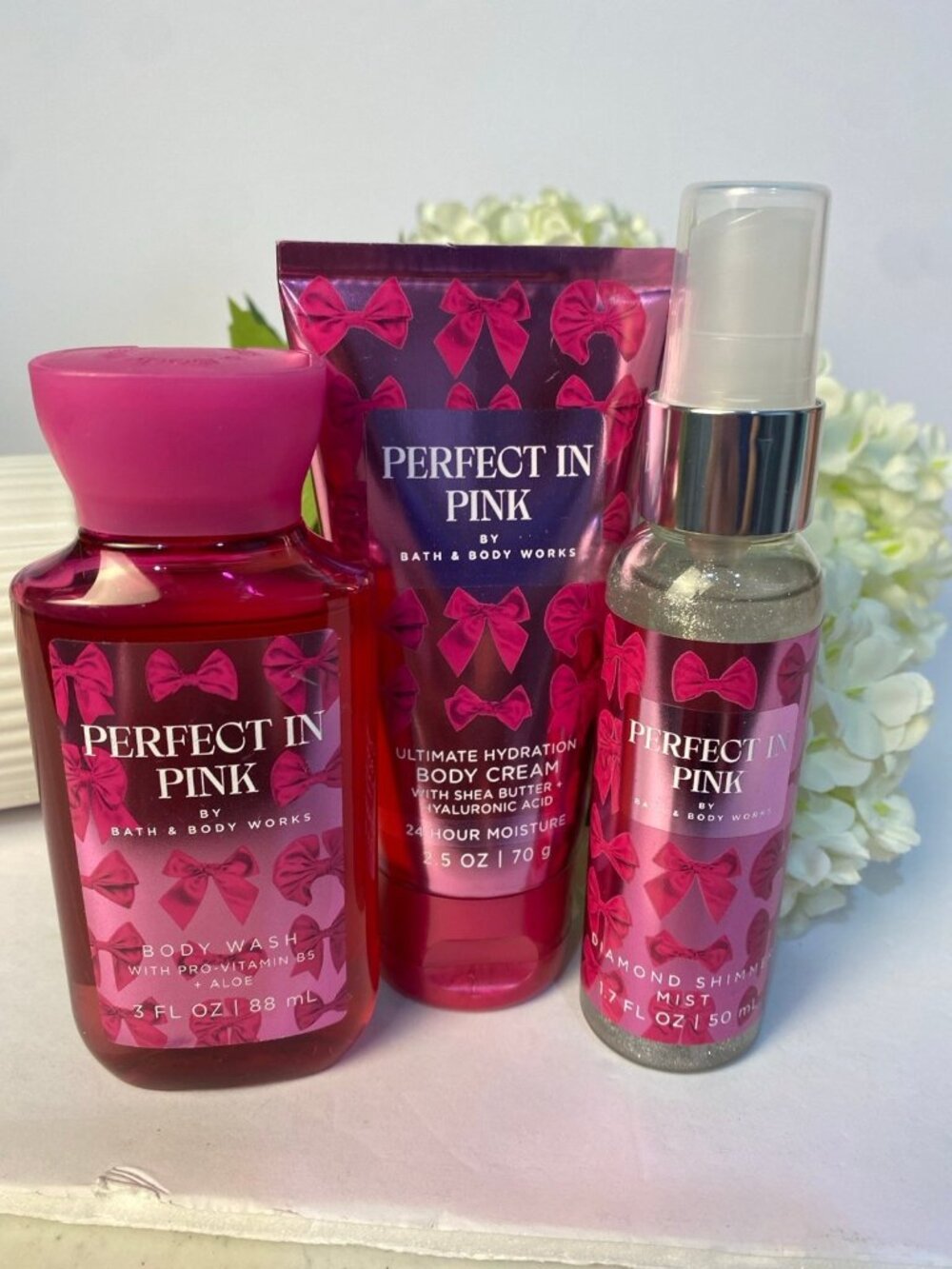 Bath & Body Works “Perfect in Pink” New 3-Pc Travel Mini Size Set